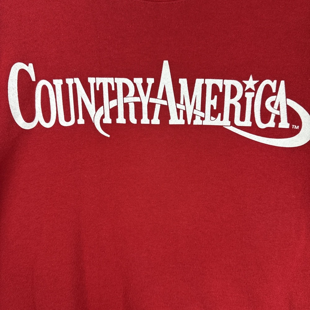 Vintage Jerzees Super Sweats Country America Crewneck Sweatshirt USA XL - Picture 3 of 5